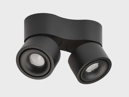 ANTIDARK - Easy Mini Double W275 LED-spot, 2-lamps, zwart