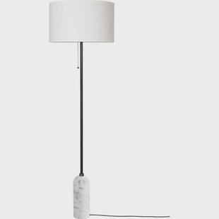 GUBI - Gravity VloerLamp White Marble/White