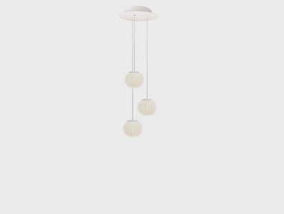 Luceplan - Lita Multiple hanglamp, Ø 14 cm, wit/opaak