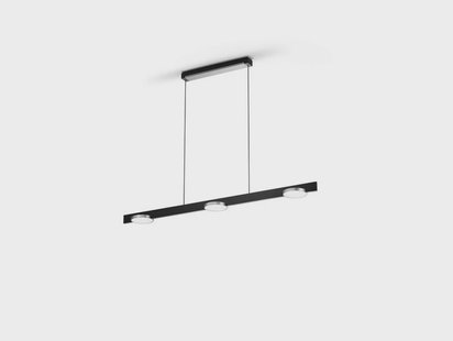 LIGHT-POINT - Inlay S1250 Lineaire hanglamp, zwart/zilver