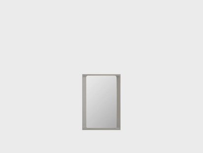 Muuto - Arced Mirror 80x55 Light Grey