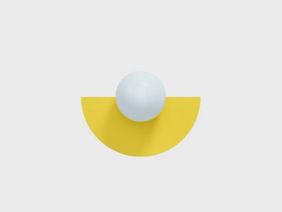 Swedish Ninja - Candy Big Circle 180 S wandlamp, geel