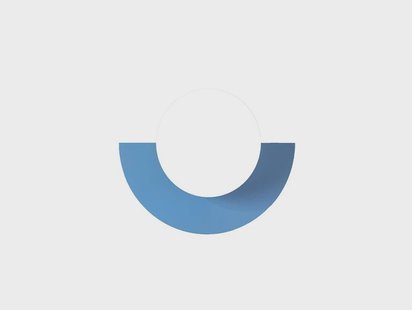 Swedish Ninja - Candy Big Circle 180 L wandlamp, blauw