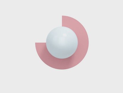 Swedish Ninja - Candy Big Circle 270 L wandlamp, roze