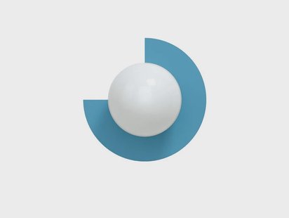 Swedish Ninja - Candy Big Circle 270 L wandlamp, blauw