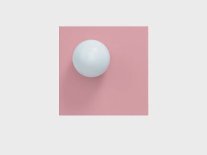 Swedish Ninja - Candy Big Square S wand-/plafondlamp, roze