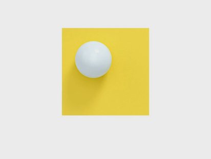 Swedish Ninja - Candy Big Square S wand-/plafondlamp, geel