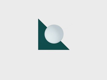 Swedish Ninja - Candy Little Triangle wandlamp, groen