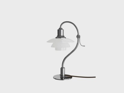 PH 2/2 Tafellamp Question Mark Chrome Louis Poulsen - Woonkamer - Metaal