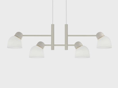 Bird Hanglamp L119,3 Sand/Brass/Opal Belid - Eetkamer - Metaal