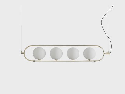 Abbacus 4 hanglamp, goud, 4-lamps Aromas del Campo - Woonkamer - Modern - Metaal - Meerdere lampen