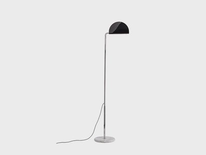 DCW - Mezzaluna Vloerlamp White Marble/Black