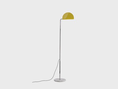 DCW - Mezzaluna Vloerlamp White Marble/Yellow