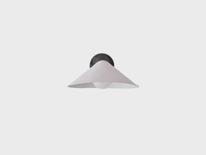 DCW - Plume Wandlamp IP44 Black/Porcelain