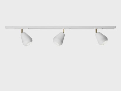 Nuura Aps - Anoli Spot Track 3 plafondlamp, goud/wit, 3-lamps Nuura