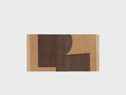 ferm LIVING - Forene Vloerkleed 80x140 Tan/Chocolate