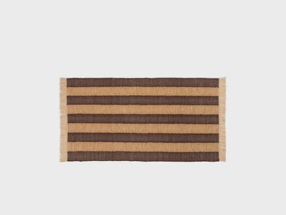 ferm LIVING - Ives Vloerkleed 80x140 Tan/Chocolate
