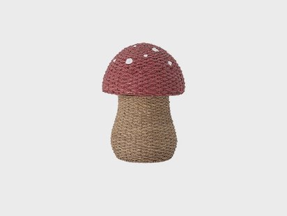 Bloomingville - Corintha Mand w/Lid Seagrass Red