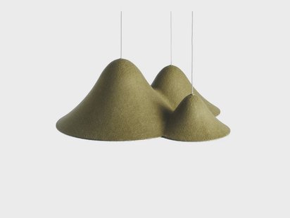 LOOM DESIGN - Panorama Hanglamp Small Green/Black