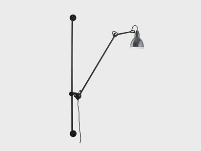 Lampe Gras - 214 Wandlamp Round Chrome/Black