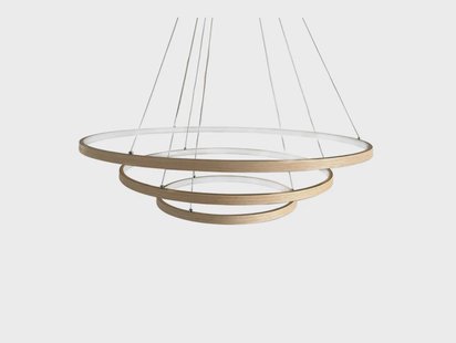 By Rydéns - Trione LED hanglamp, naturel, Ø 80 cm, hout