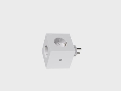 AVOLT - SQUARE 2 tussenstekker wit, 3 x Schuko, 2 x USB