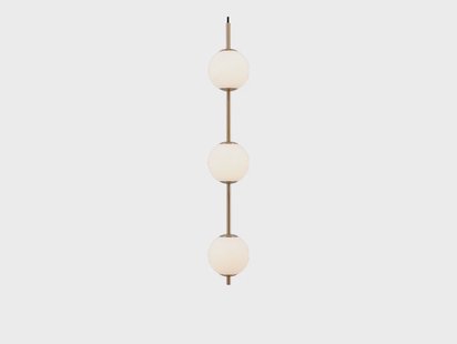 UMAGE - Audrey 3 Hanglamp Brass/White Opal