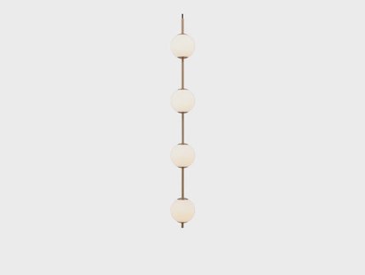 UMAGE - Audrey 4 Hanglamp Brass/White Opal