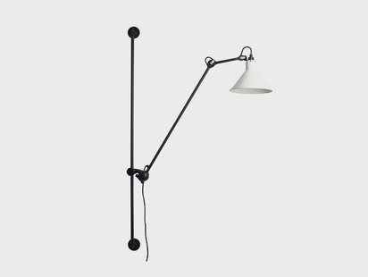 Lampe Gras - 214 Wandlamp Conic Black/White