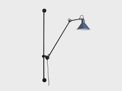 Lampe Gras - 214 Wandlamp Conic Black/Blue
