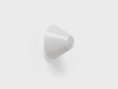 HAY - Ono Flush Mount plafondlamp, Ø 20 cm, IP44, wit/opaak