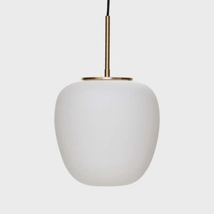 Hübsch - Muse Hanglamp Ø25 Opal/Brass