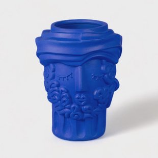 SELETTI - Magna Graecia Man Vase Blauw