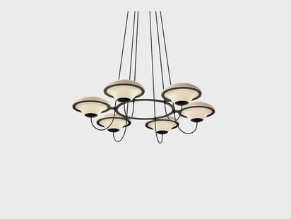 DCW - In the Air 6 Hanglamp Zwart