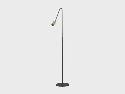 ANTIDARK - Decor F1 LED Vloerlamp Dim. Zwart/Messing