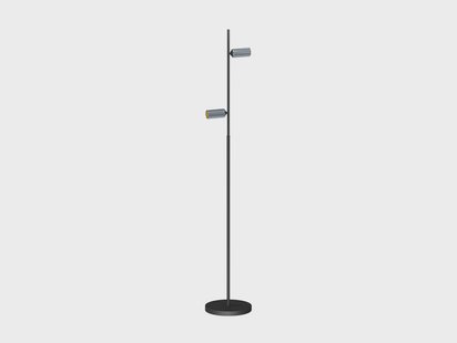 ANTIDARK - Decor F2 LED vloerlamp, dimbaar, zwart/aluminium