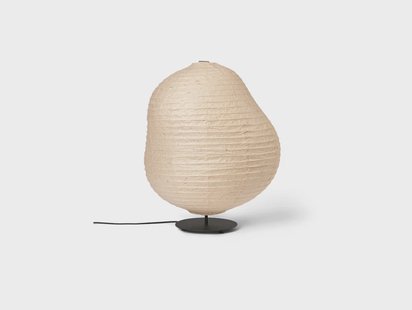 ferm LIVING - Kurbis Vloerlamp Low Natural/Zwart