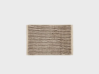 ferm LIVING - Kami Knotted Vloerkleed 80x120 Off-White/Coffee