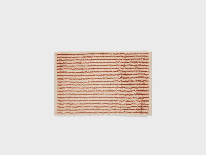 ferm LIVING - Kami Knotted tapijt 80 x 120 cm crème/roodbruin