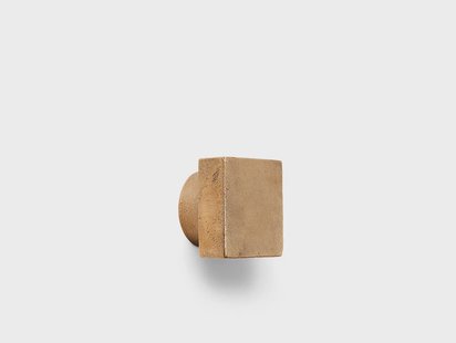 ferm LIVING - Square Kapstokhaak Large Casted Geel Koper