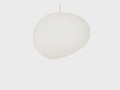 Gregg Buiten Hanglamp 10m XL  Wit Foscarini - Terras - Kunststof