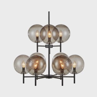 Markslöjd - Crown 9 Hanglamp Zwart/Rook