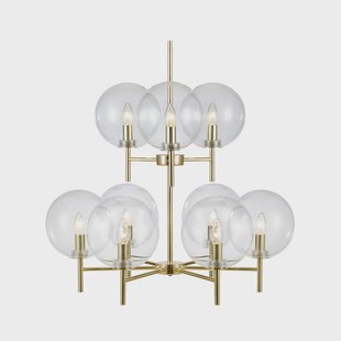 Markslöjd - Crown 9 Hanglamp Geel Koper/Helder