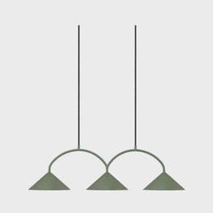 Globen Lighting - Curve 3 Hanglamp Groen