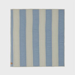 OYOY Living Design - Striped Quilted Deken Blauw/Clay