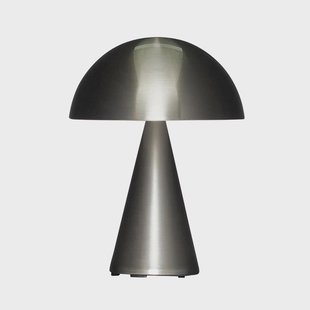 Hübsch - Mush LED tafellamp op batterijen, nikkel, IP44, dimbaar