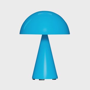 Hübsch - Mush LED tafellamp op batterijen, blauw, IP44, dimbaar