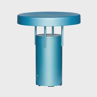 Hübsch - BringMe Mini LED tafellamp, turkoois, hoogte 20 cm MOOI