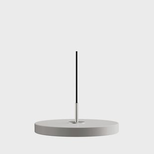 UMAGE - Asteria Plus hanglamp, Ø 30 cm, lichtgrijs/staal