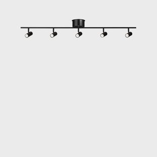 Belid - Cato 5 Plafondlamp Mat Zwart/Mat Zwart